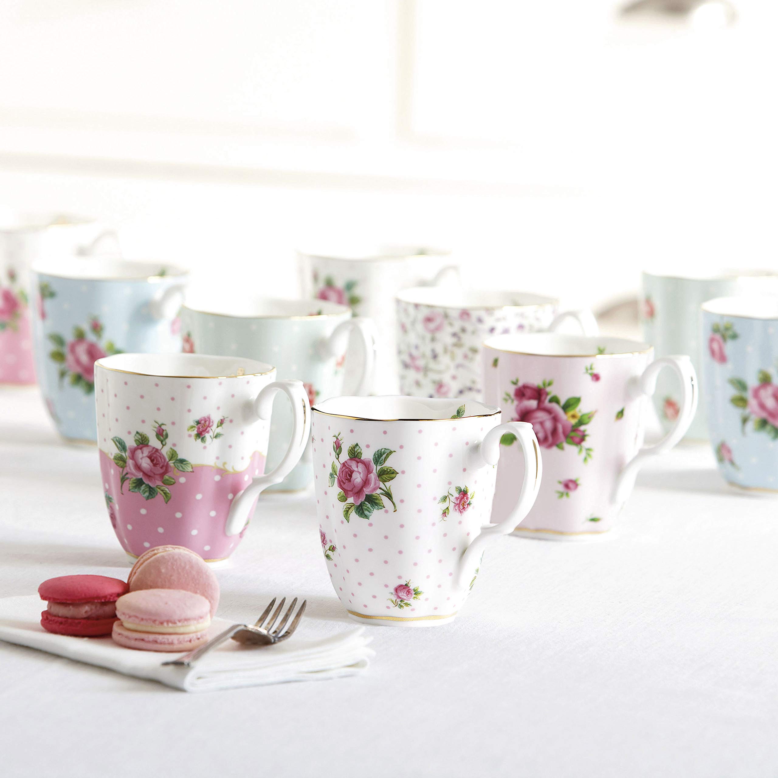 グラス/カップ   4286 Coutry Roses Amazon.com | Royal Albert New Country Roses Pink Vintage Mug